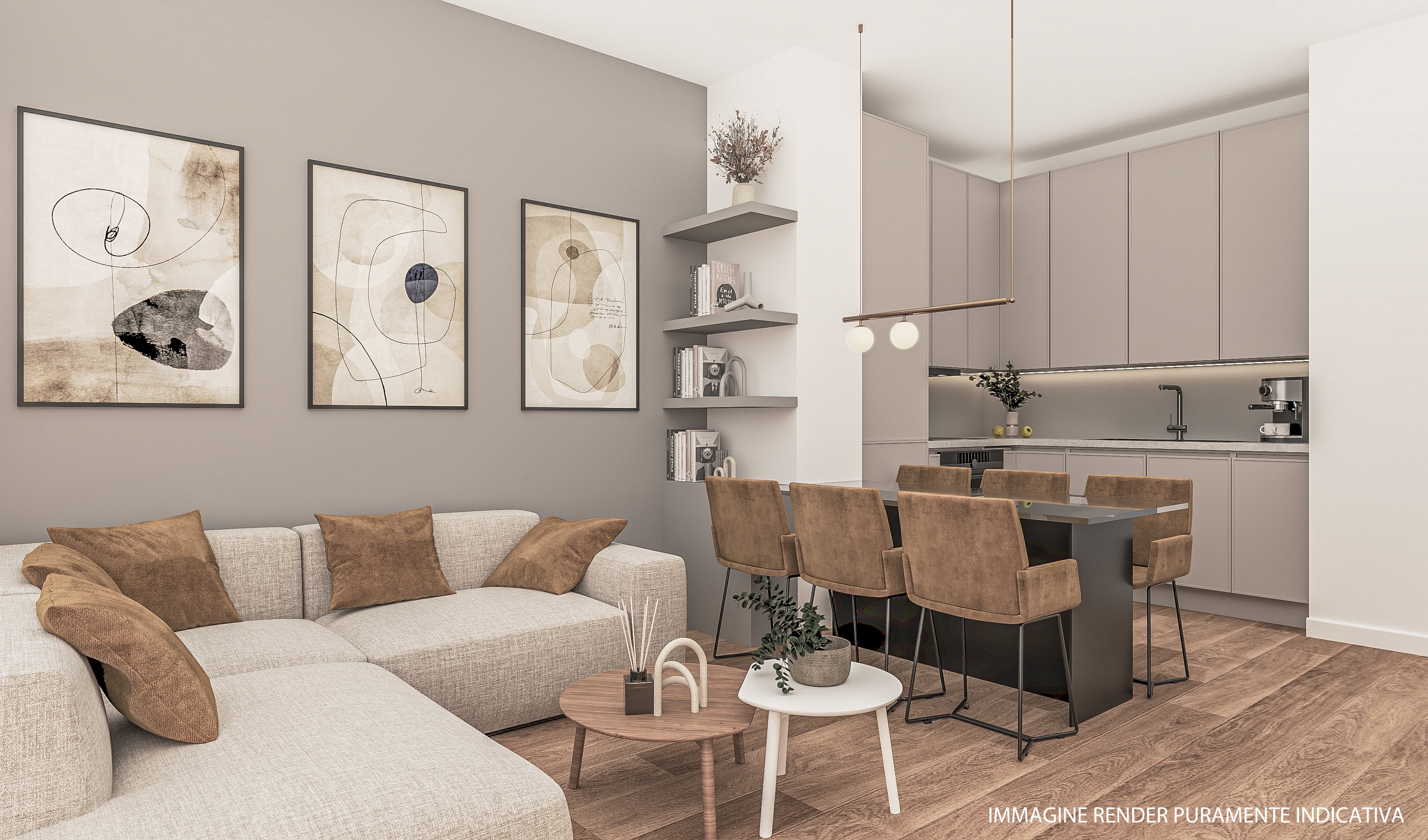 HONEY GRIGIO BIANCO | Bilocale 61,91mq Z2A